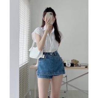 Áo sơ mi tay hến chất đũi mát