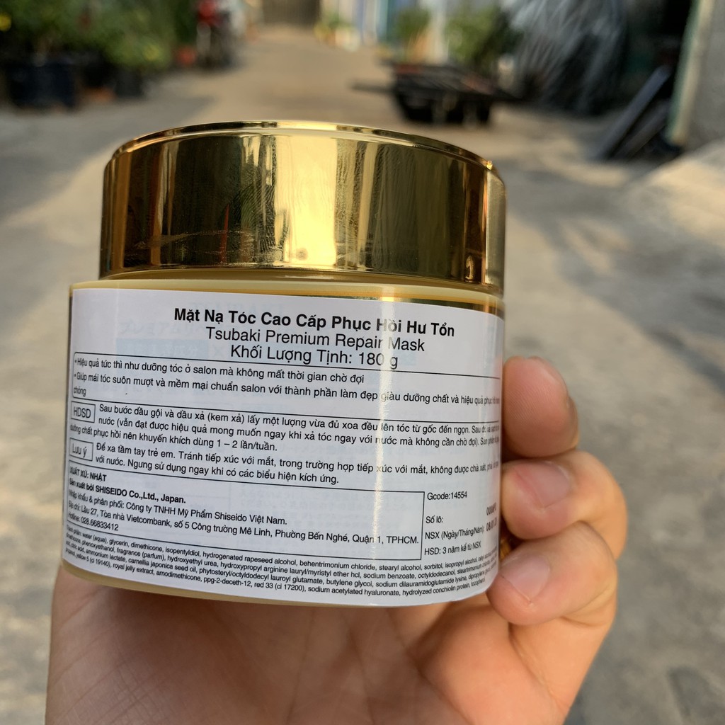 Mặt Nạ Tóc Cao Cấp Phục Hồi Hư Tổn TSUBAKI PREMIUM REPAIR MASK (180g) hàng chính hãng Shoptido phân phối | BigBuy360 - bigbuy360.vn