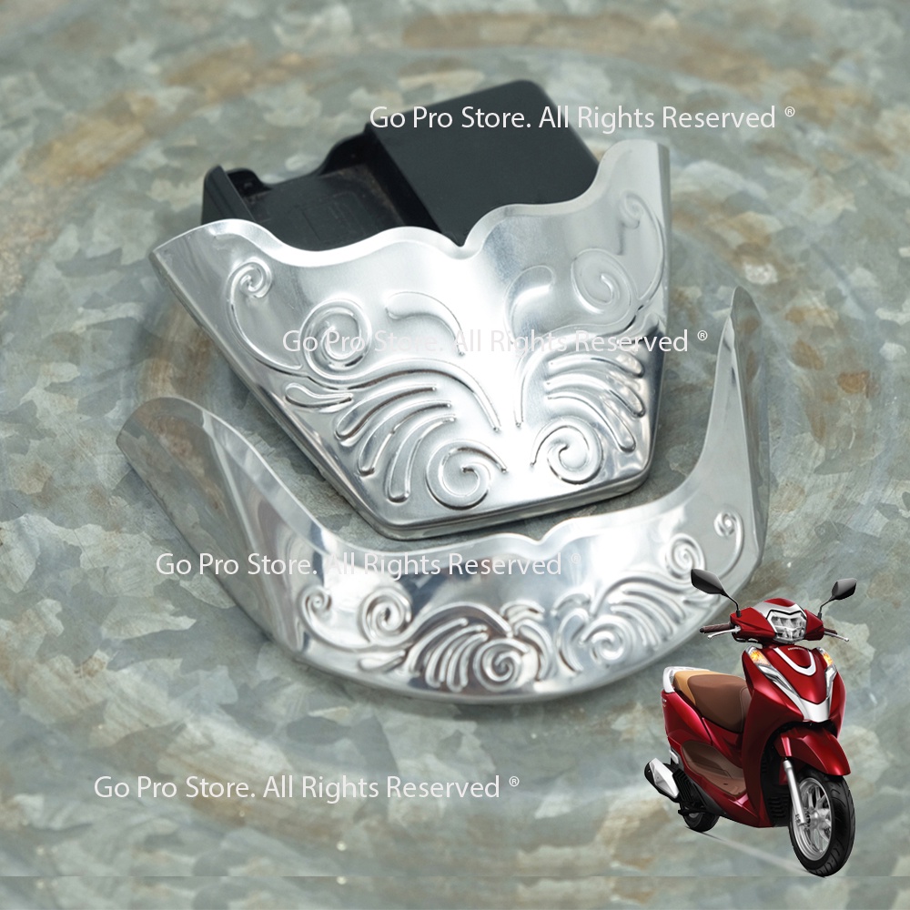 [CHÍNH HÃNG] Bộ Ốp Mỏ &amp; Đuôi Dè LEAD 2022 Inox