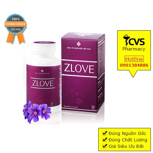 Viên Uống Zlove Se Khít Vùng Kín Hộp 50 Viên