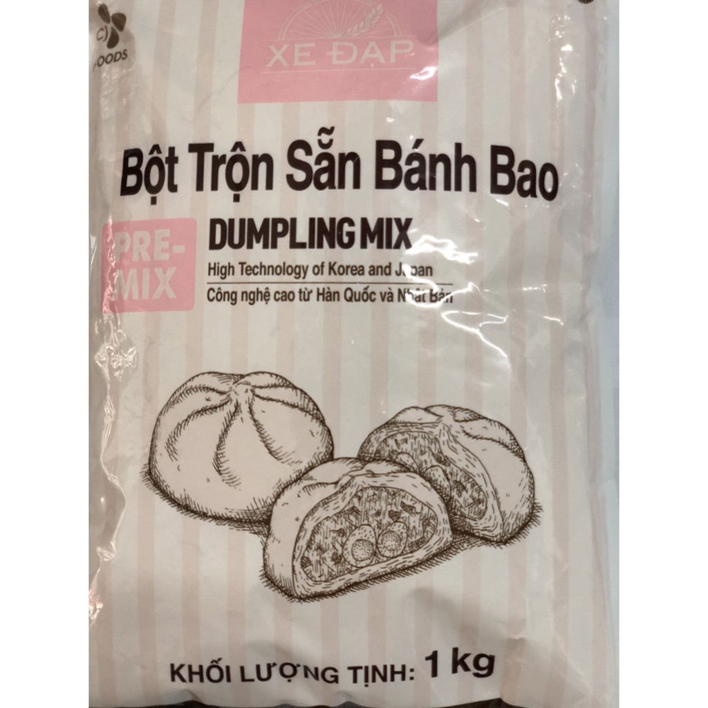 Bột trộn sẵn bánh bao Xe đạp 1 kg