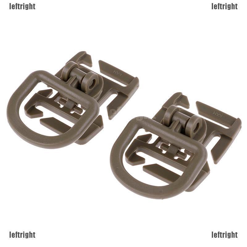 GIÁ RẺ2pc Swivel D Ring Clip Webbing Clamp Tactical Backpack Attach Strap Hang Outdoor
