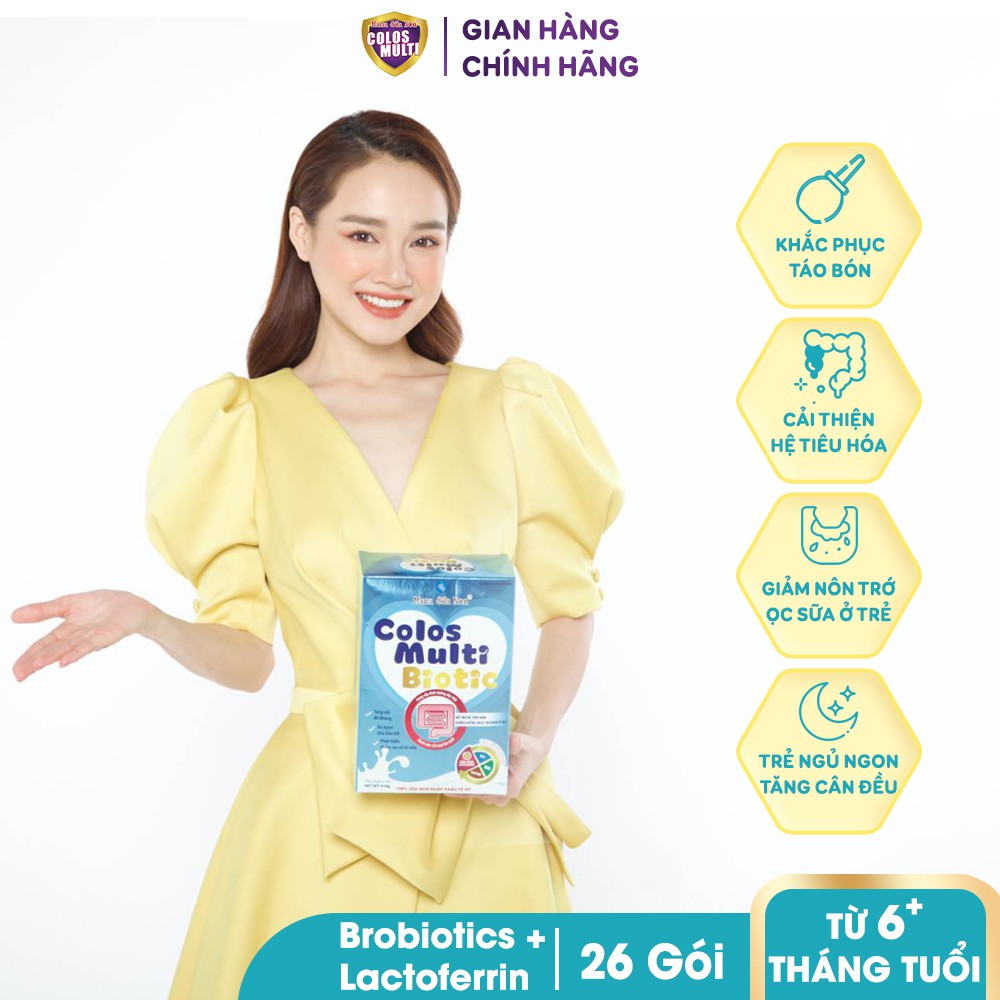 Sữa non cho trẻ táo bón, tiêu chảy, tiêu hóa kém - Sữa bột Mama Sữa Non Colos Multi Biotic Hộp 416g