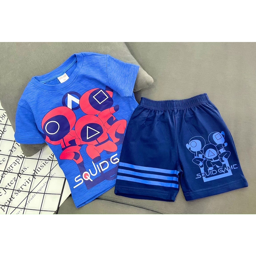 [XẢ KHO] Bộ Đồ Bé Trai 12-14 Kg Set Quần Áo Thời Trang Trẻ Em Cho Bé In Hoạt Hình Hot Trend Homie Kids TRSZ04