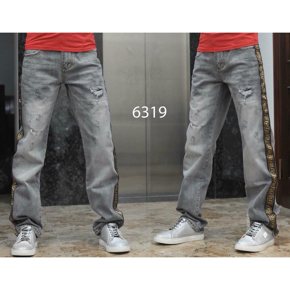 Quần bò ống xuông Versace đẹp