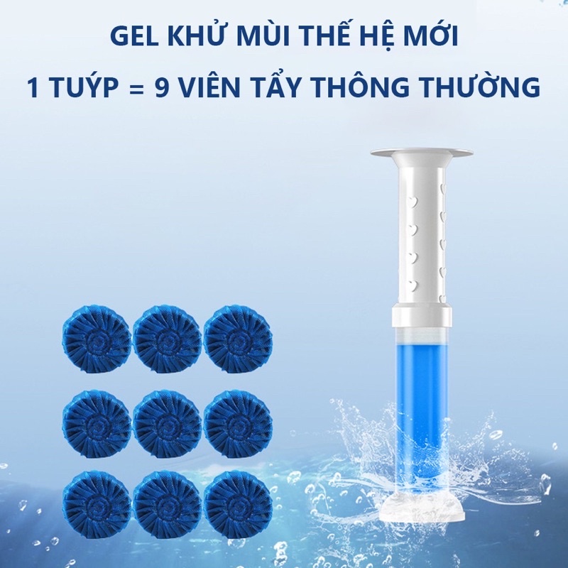 Gel thơm khử trùng bồn cầu gel khử mùi bồn cầu dạng thạch hình bông hoa