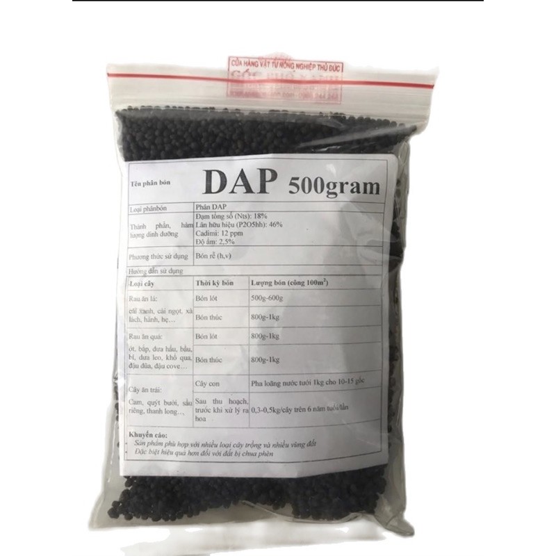Phân DAP đen gói 500gram
