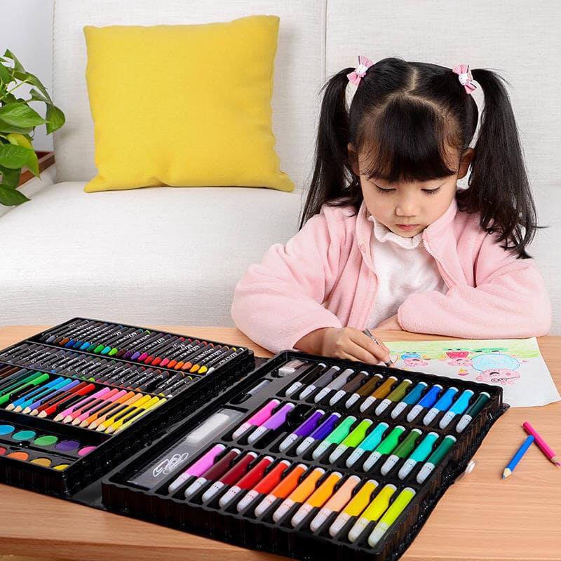 Hộp Màu 150 Chi Tiết Cho Bé Tập Tô