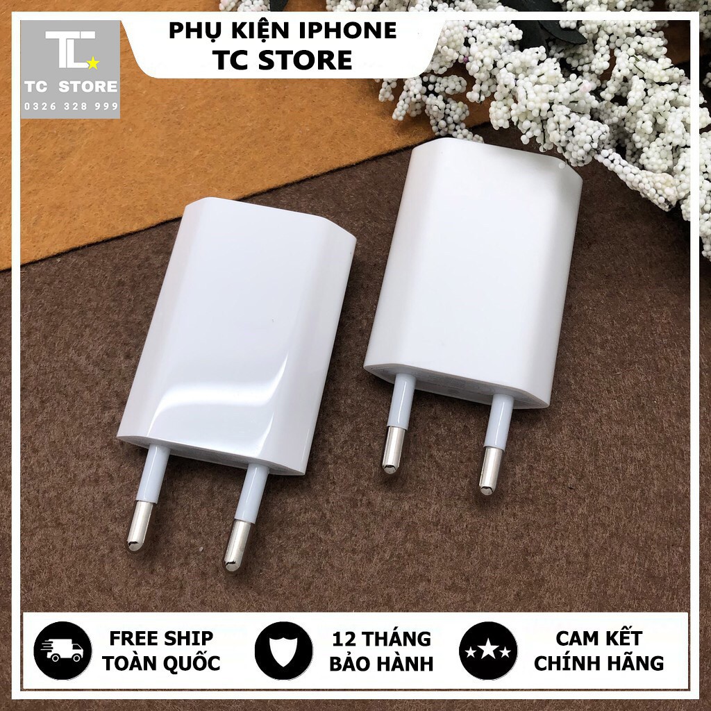 Củ Sạc iPhone Xs Max Chính Hãng - Củ Sạc Dẹt iPhone Zin Apple - Bảo Hành 12 Tháng 1 Đổi 1✅