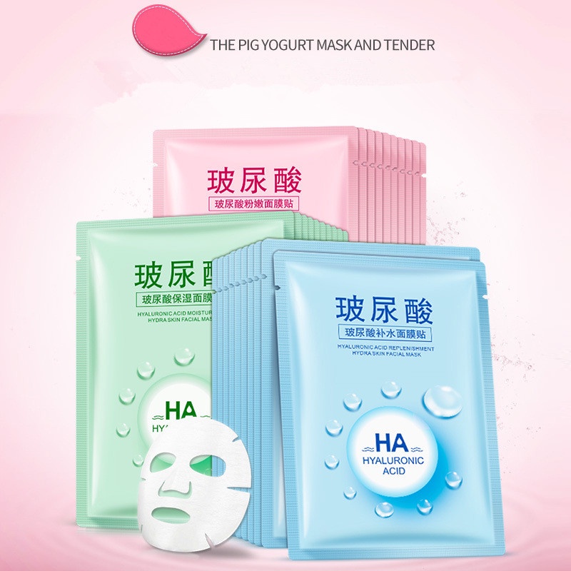 Lẻ 1 miếng mặt nạ HA Images HYALURONIC ACID FACIAL MASK - Cấp ẩm, kiềm đầu, se khít lỗ chân lông, phục hồi da hư tổn