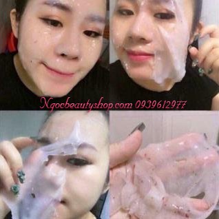 Bột đắp mặt nạ Collagen tươi hoa Hồng