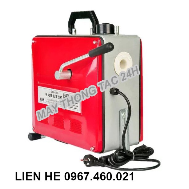 dây thông tắc cống GQ 150-2200w tặng kèm 1 cuộn dây lò xo 16mm dài 15m và 1 cuộn dây lò xo 22mm dài 14m