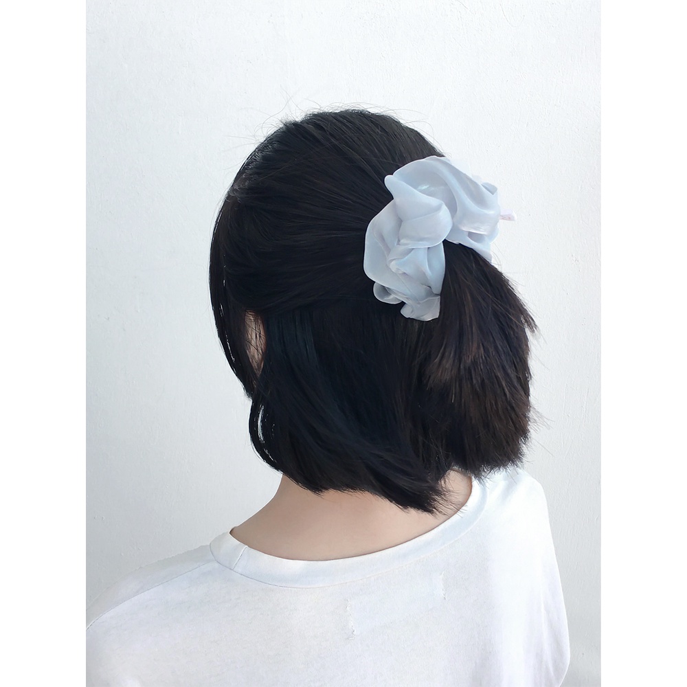 LAN - Dây chun buộc tóc voan phồng Scrunchies Handmade