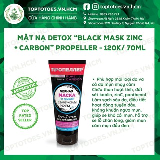 Mặt nạ đất sét Propeller “Black Mask ZinC + Carbon” làm sạch sâu, thanh lọc da