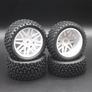 4 cái / lốc Cao su RC 1/10 Bánh xe Buggy & Lốp 12mm Hex Hub Mount cho RC Off Road Car HSP HP