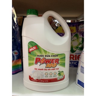 Nước rửa chén Power100, Bình 3,8Kg