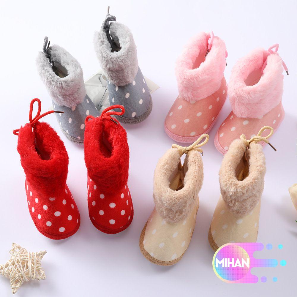 Giày bốt cổ cao đế mềm chống trượt cho bé trai và bé gái MIHAN1