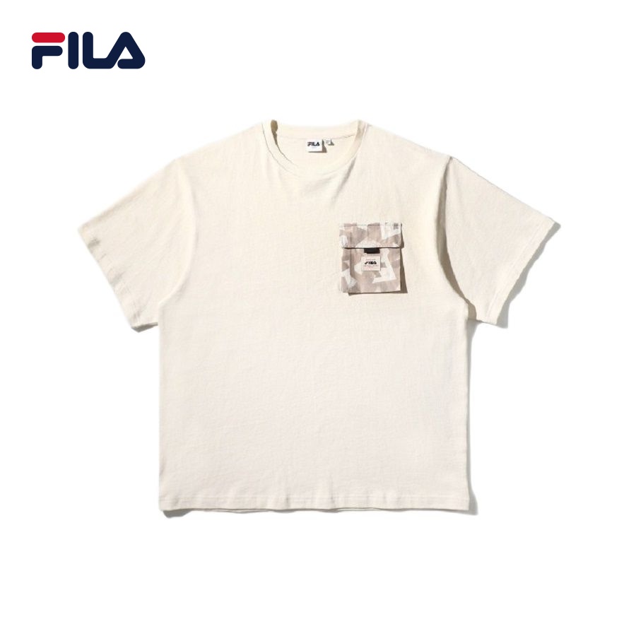 Áo thun tay ngắn unisex Fila Explore Woven Patch - FS2RSD2E02X-LSA