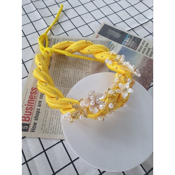 Mấn đội đầu cô dâu hoa ngọctrai hàng thủ công, Mấn áo dài, mấn cách tân