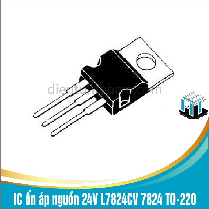 Combo 4 con IC ổn áp nguồn 24V L7824CV 7824 chân cắm TO-220 loại tốt