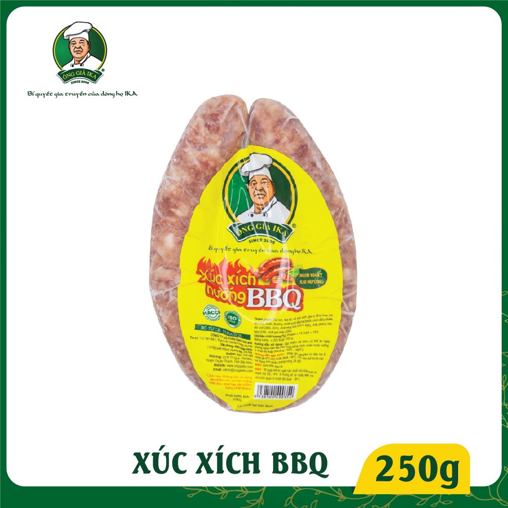 Xúc xích Nướng BBQ Ông già IKA 250g