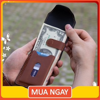 Ví Sen Da Bò Cao Cấp Nam Nữ Siêu Chất Bền Đẹp | Bóp Da Minni VSEN03 luctanphamsa