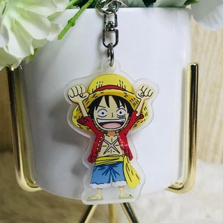 Móc khóa One Piece mica trong Đảo hải tặc quà tặng xinh xắn dễ thương anime chibi