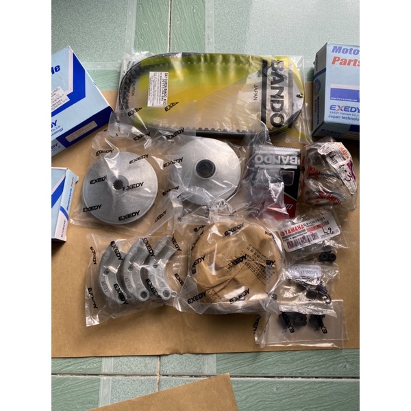 Full bộ nồi trước nồi sau và dây curoa cho Yamaha Nozza - Yamaha Cuxi