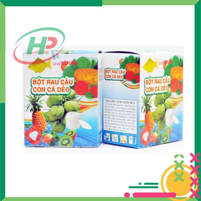 ✨ SIÊU RẺ ✨ Bột Rau Câu Con Cá Dẻo Hiệp Long 144g (12 gói x 12g)