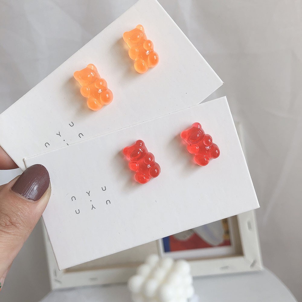 Bông Tai Hình Gấu Dễ Thương Cho Nữ