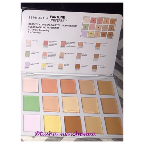 BẢNG CHE KHUYẾT ĐIỂM SEPHORA PANTONE UNIVERSE CORRECT CONCEAL PALETTE