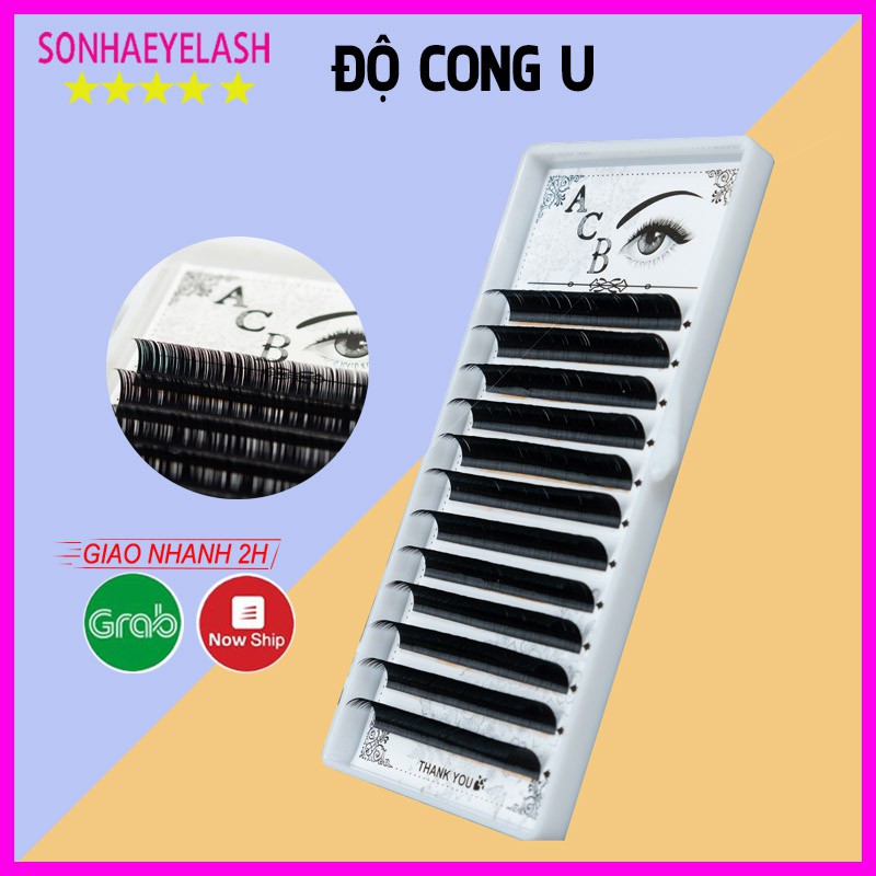 Mi khay độ cong U,chất silk Hàn, mềm dễ bắt keo, dùng để nối volume, classic, Sơn Hà eyelash chuyên sỉ lẻ dụng cụ mi