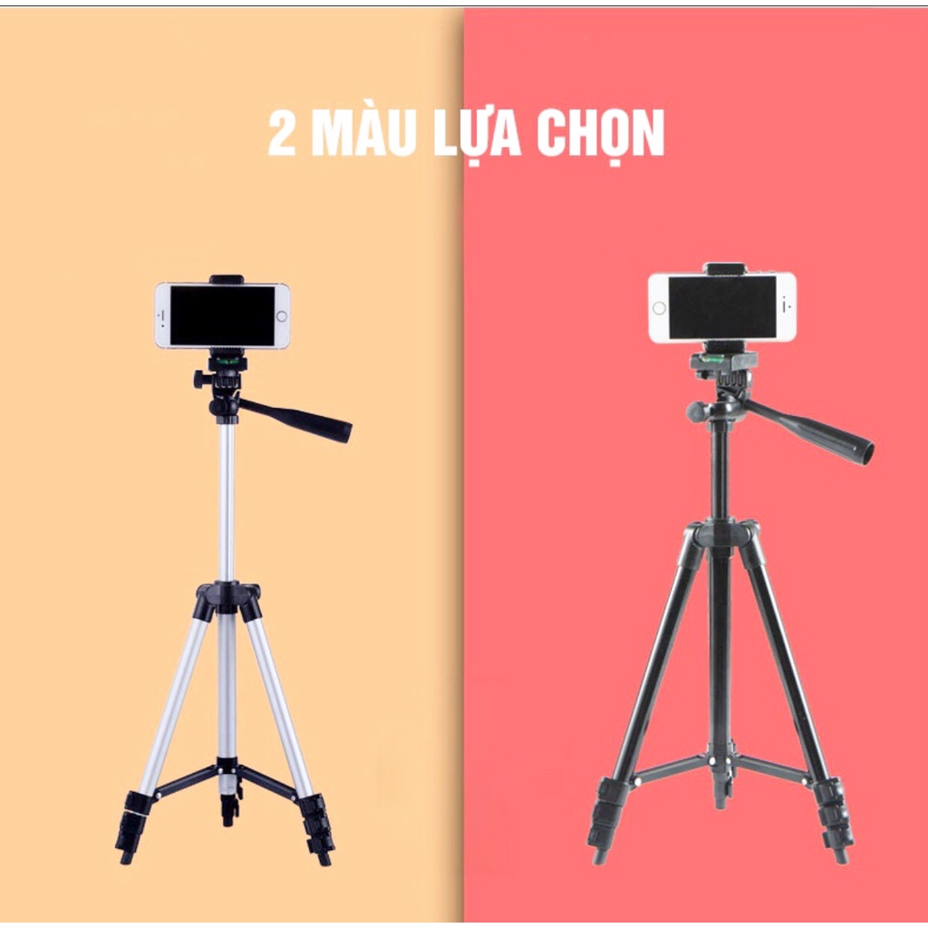 Tripod Điện Thoại Máy Ảnh, Giá đỡ Điện Thoại 3 Chân Để Chụp Hình, Livestream, Quay Phim Điều Chỉnh Xoay 360 Độ Cao 1m5 H