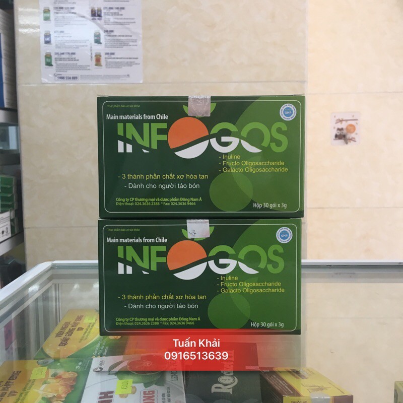 INFOGOS hỗ trợ táo bón hộp 30 gói