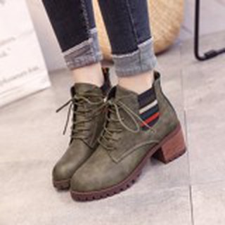 GIÀY BOOT CỘT DÂY CAO CẤP B330