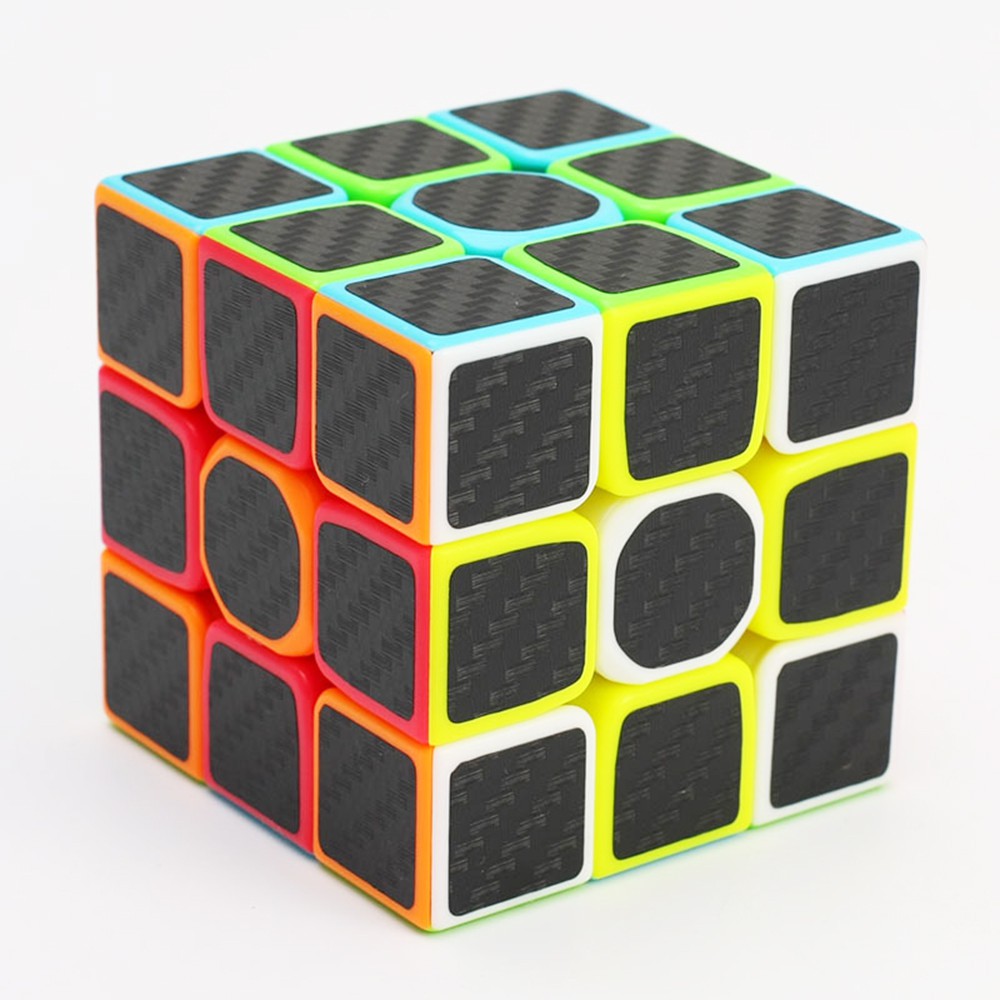 Rubik 3x3 Qiyi Carbon Fiber Rubik 3 tầng lập phương, đồ chơi phát triển trí tuệ IQ