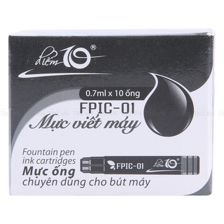 Mực bút máy - ống mực thiên long fpic-01 fpic-02 hộp 10 ống