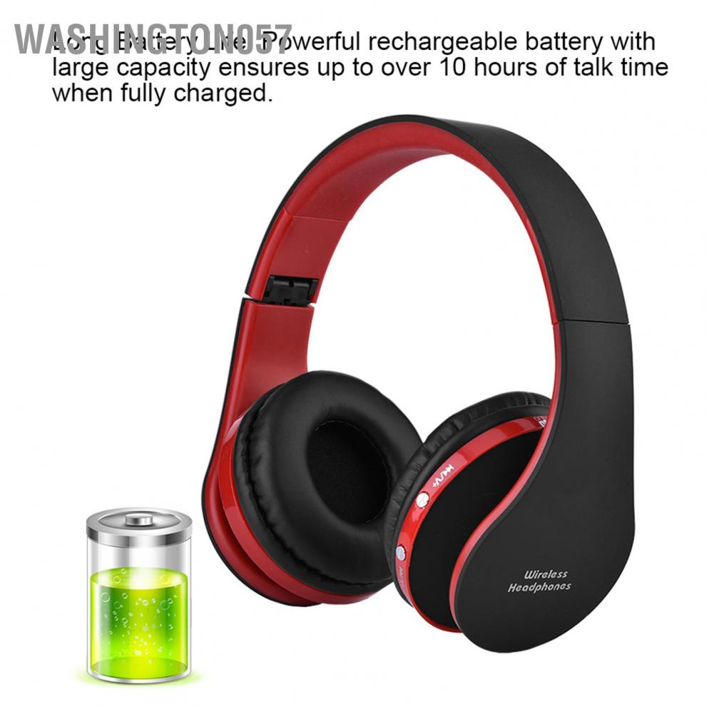 Washington057 Tai nghe không dây có thể gập lại được gắn tai Bluetooth 5.0 Stereo rảnh tay miễn phí