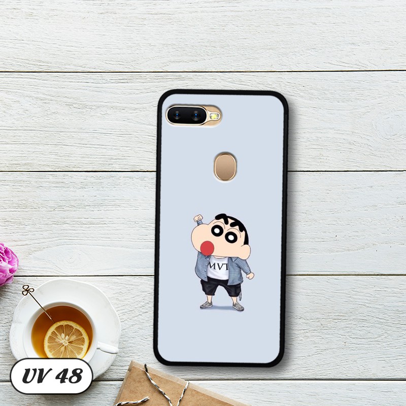 Ốp điện thoại OPPO A5S/ A7/ A12 lưng nhám viền cao su dẻo in hình