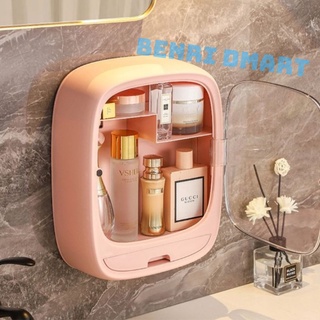 tủ dán tường hokori nhựa cao cấp có nắp đậy chống nước, tủ thuốc dán tường, đựng đồ mỹ phẩm 3635