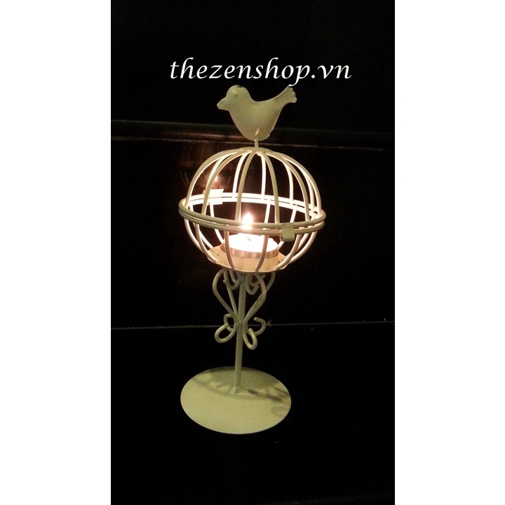 Đèn Trang Trí Nến Tealight Hình Lồng Chim