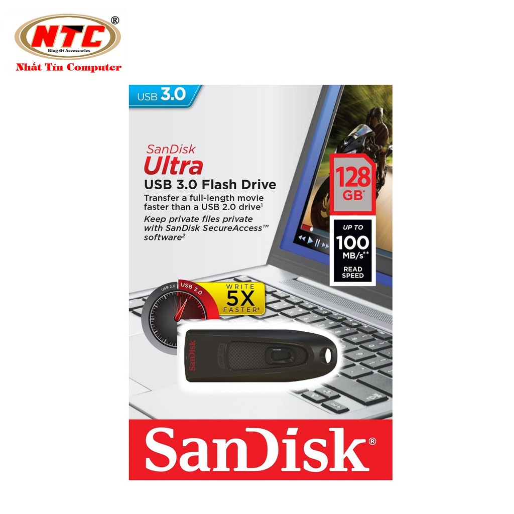 USB 3.0 SanDisk Ultra CZ48 128GB 100MB/s