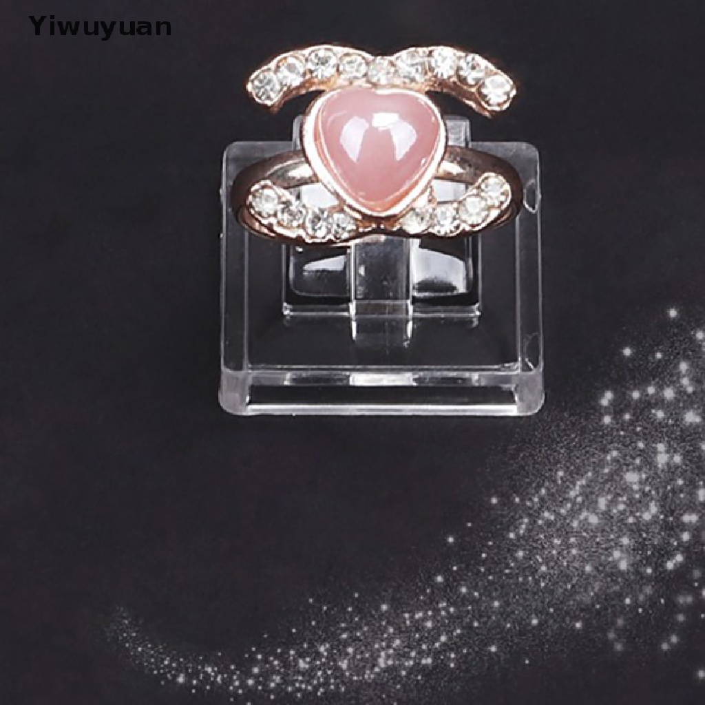 &lt; Yiwuyuan &gt; 10 Khay Trưng Bày Nhẫn Bằng Nhựa Trong Suốt