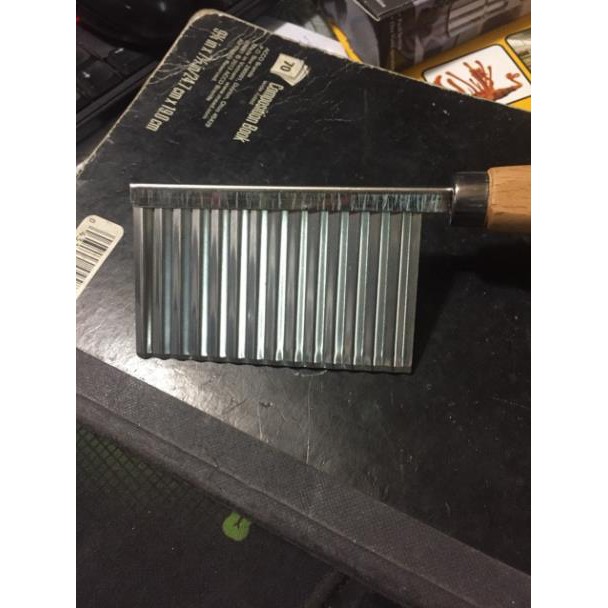 Dao tỉa sóng củ quả inox K357