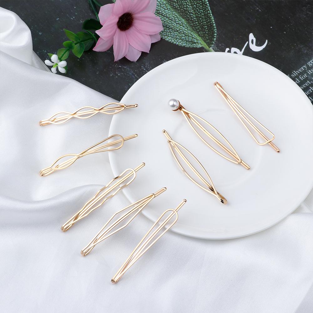 Kẹp Tóc Kim Loại Kiểu Gợn Sóng Độc Đáo Cho Nữ