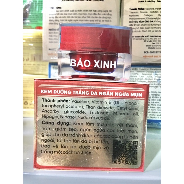 Kem bảo xinh dưỡng trắng da,ngăn ngừa mụn hủ 10g