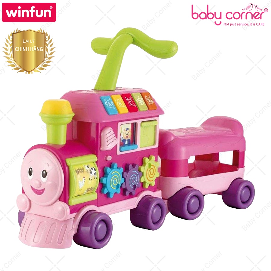 Tàu Hỏa Tập Đi Chòi Chân Có Nhạc 2 Trong 1 Winfun 0803 Cho Bé