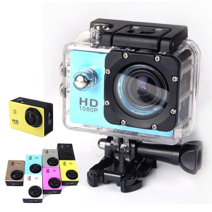 CAMERA HÀNH ĐỘNG CHỐNG NƯỚC SPORTS CAM 1080 FULL HD - CAMERA CHO XE ĐẠP, XE MÁY GẮN MŨ BẢO HIỂM