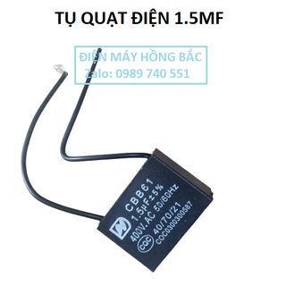 01 Tụ điện 1.5 MF vuông dùng cho quạt và thiết bị điện khác
