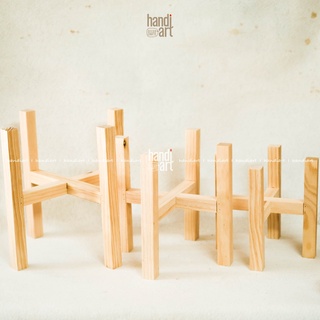 Đôn để chậu cây, đôn gỗ lắp ghép bằng gỗ